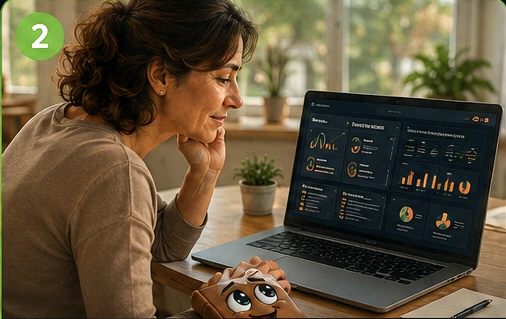 Autora avalia sua ideia com apoio de uma análise digital